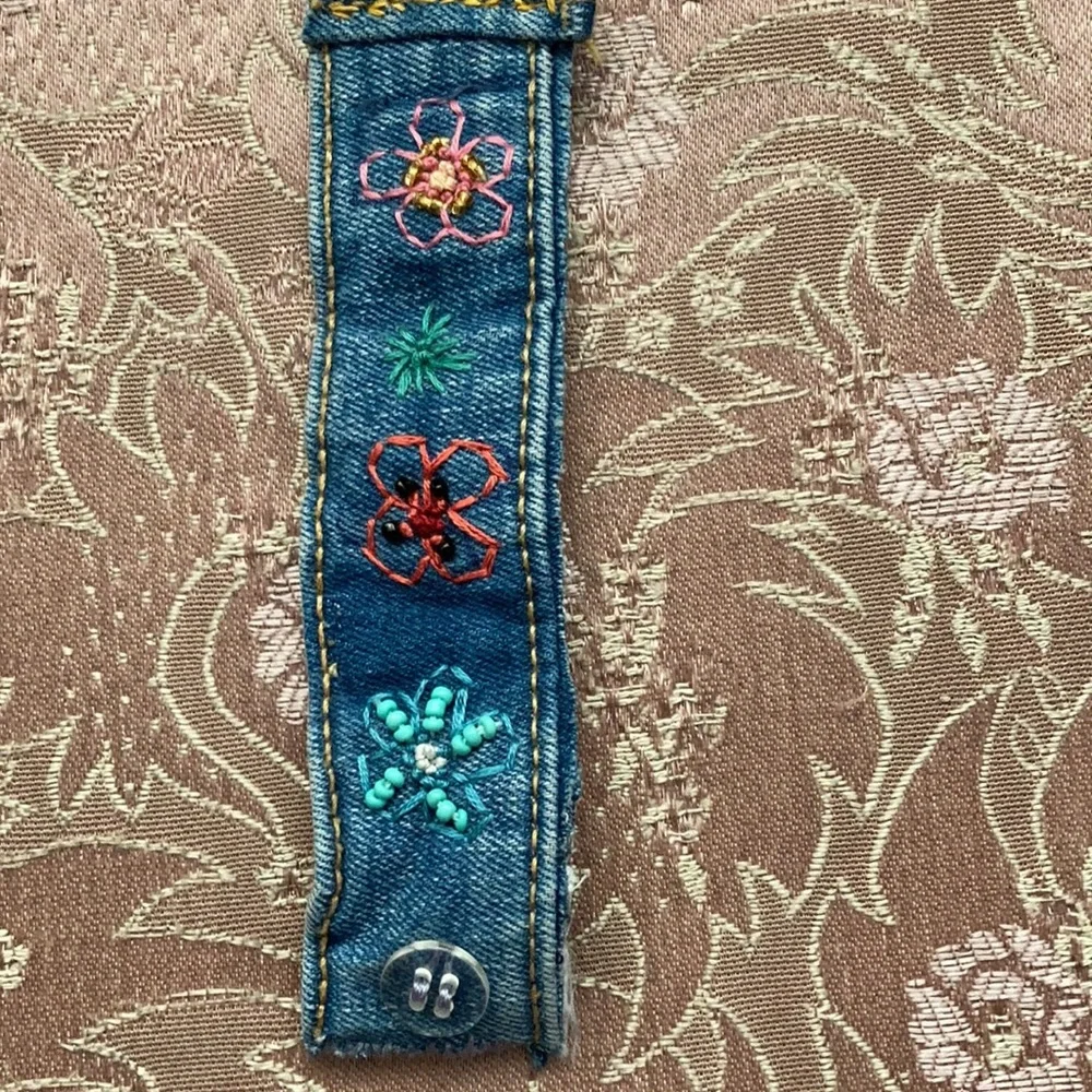 NEW hand sewn adjustable small pet collar
